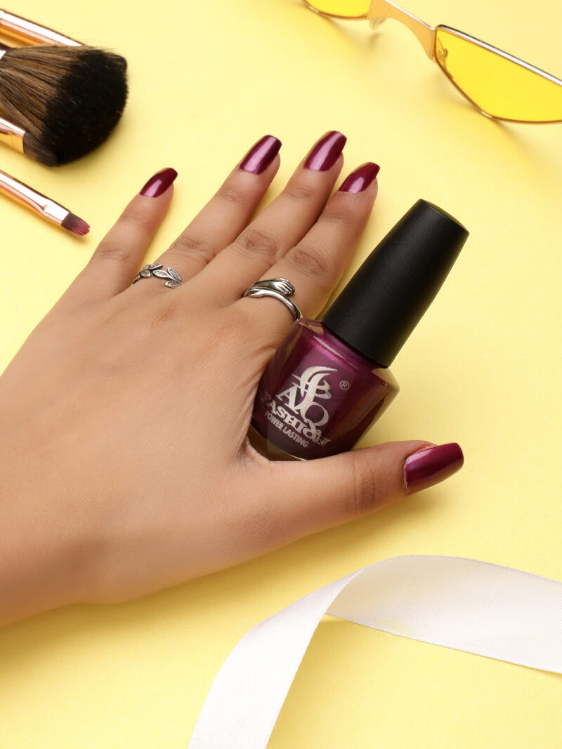 AQ FASHION Gel Shimmering Pastel Nail Polish - Shade no 50 - Image 4