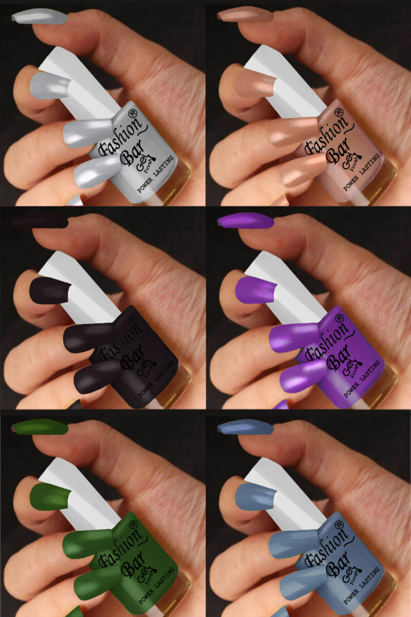 FASHION BAR gel nail polish combo of 6 (1)
