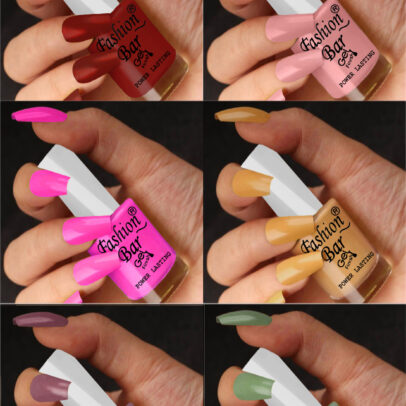 FASHION BAR gel nail polish combo of 6 (Set no 21)