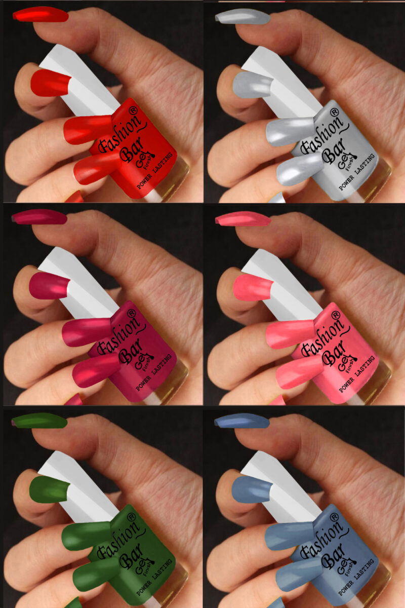 FASHION BAR gel nail polish combo of 6 (4)
