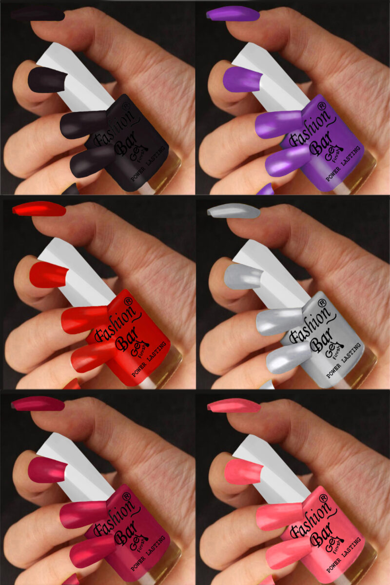 FASHION BAR gel nail polish combo of 6 (5)
