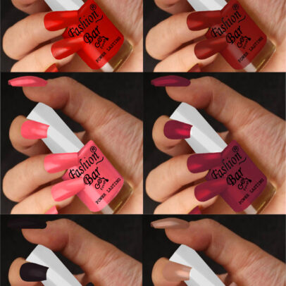FASHION BAR gel nail polish combo of 6 (Set no 86)
