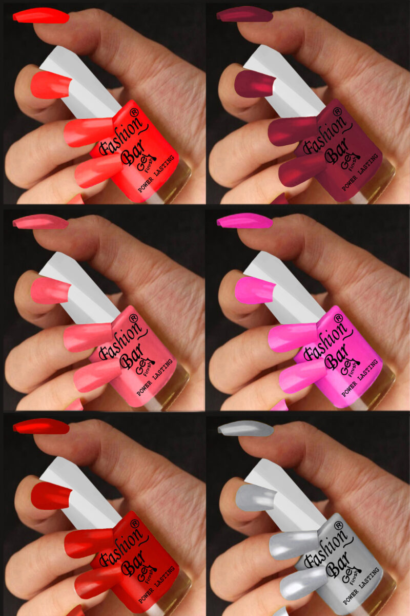 FASHION BAR gel nail polish combo of 6 (8)