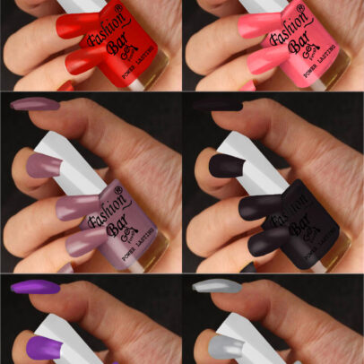 FASHION BAR gel nail polish combo of 6 (Set no 89)