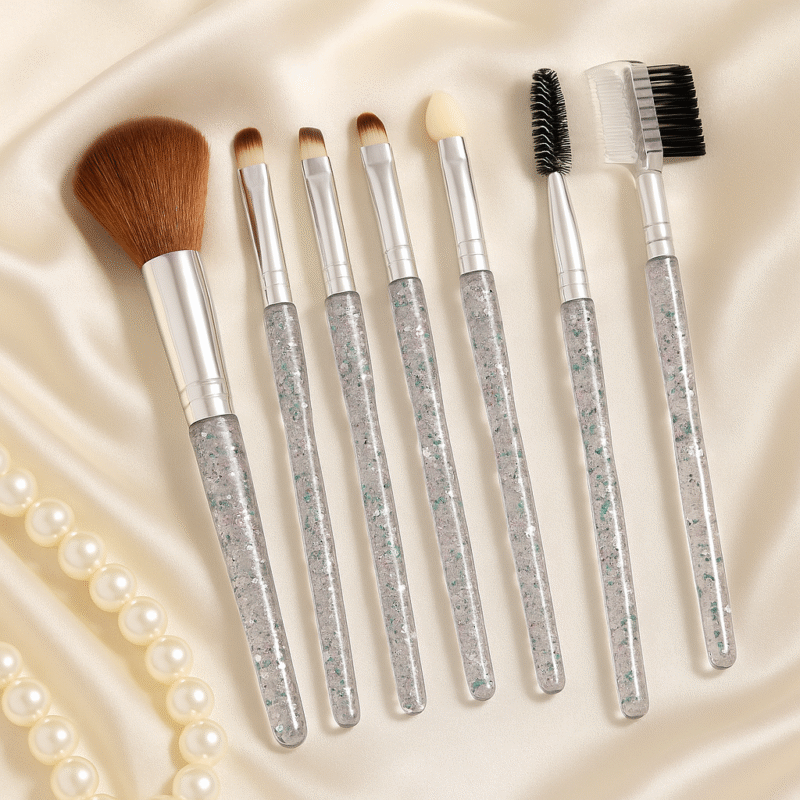 MAKEUP BRUSH SET OF 7 | PREMIUM QUALITY ONLY | ALL BRUSHES IS USEFUL | SIZE IS VERY EASY TO USE & CARRY | COLOR - MULTI