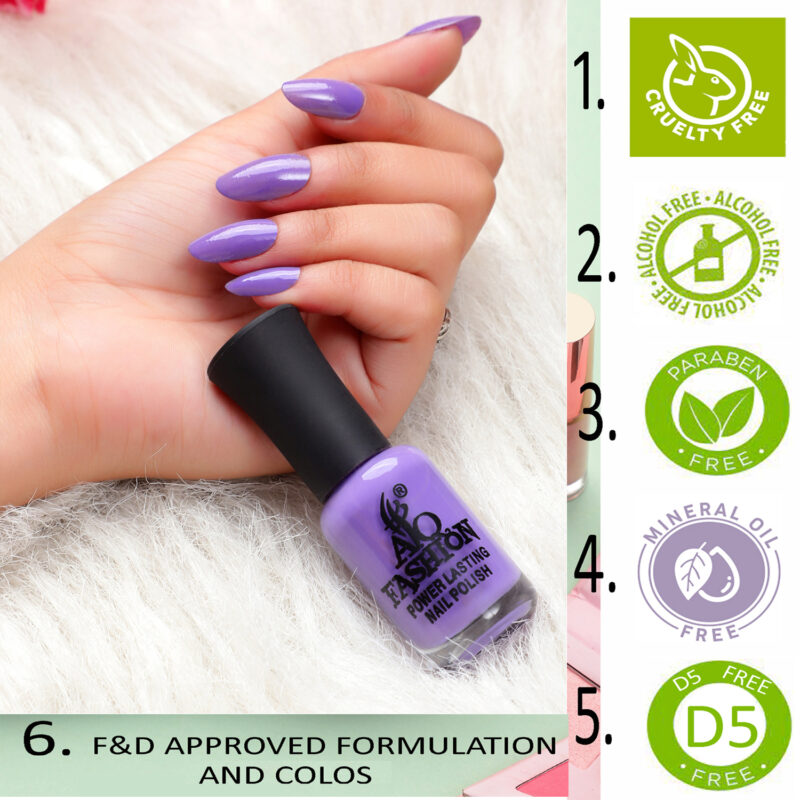 AQ FASHION HIGH QUALITY NAIL POLISH PACK OF 6(2) - Image 4