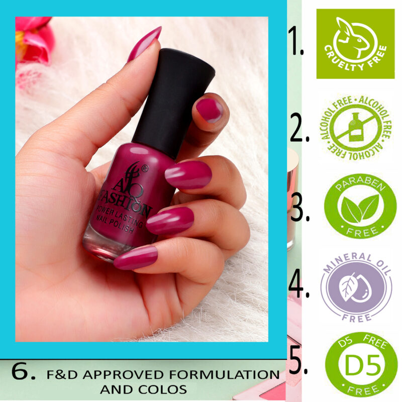 AQ FASHION HIGH QUALITY GEL NAIL POLISH PACK OF 6(1) - Image 2